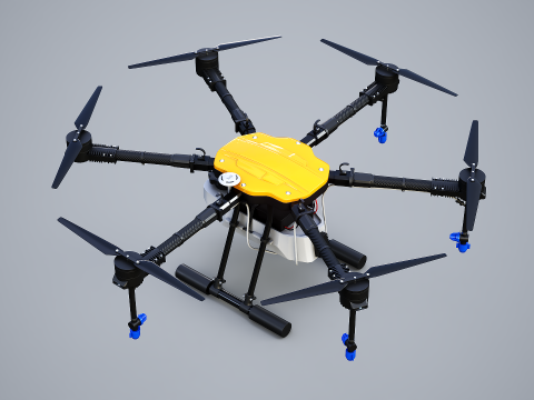 Drone agricolo - Spruzzatore UAV agricolo per spolverare le colture Modello 3D