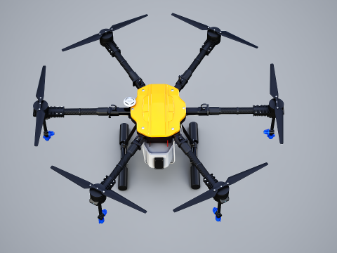 Drone agricolo - Spruzzatore UAV agricolo per spolverare le colture Modello 3D