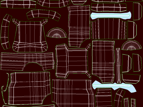 Furgone futuristico per le consegne Cyberpunk - Veicolo elettrico fantascientifico Modello 3D