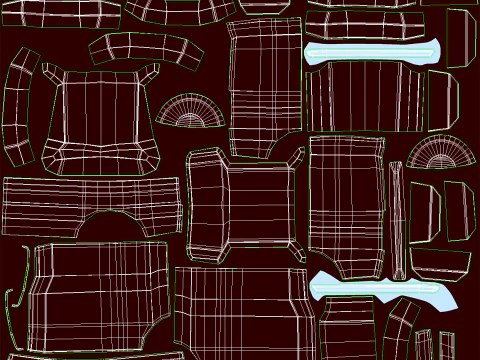 Fourgon de livraison Cyberpunk futuriste - V&eacute;hicule &eacute;lectrique de science-fiction Modèle 3D