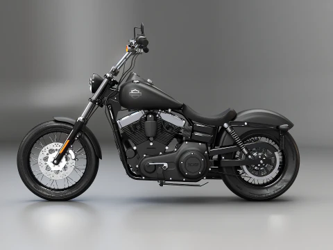 Harley-Davidson Street Bob 3D Model