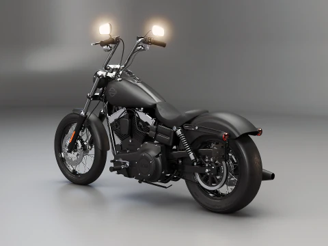 Harley-Davidson Street Bob 3D Model