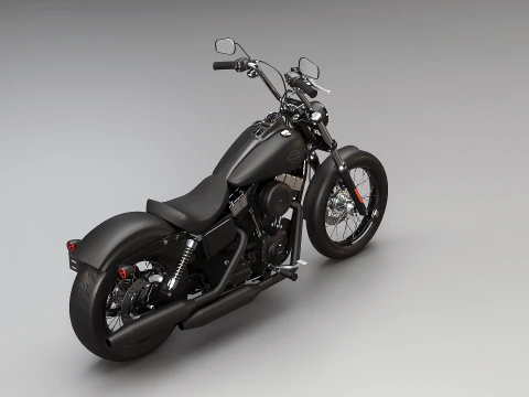Harley-Davidson Street Bob 3D Model