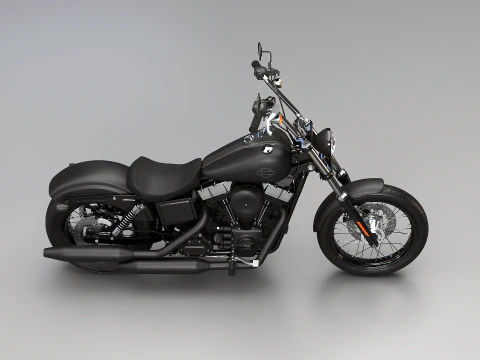 Harley-Davidson Street Bob 3D Model