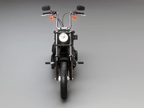 Harley-Davidson Street Bob 3D Model
