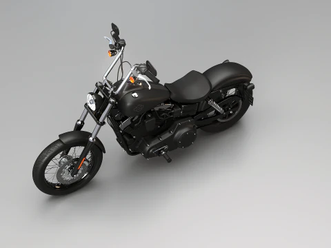 Harley-Davidson Street Bob 3D Model