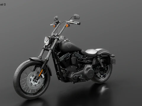 Harley-Davidson Street Bob 3D Model