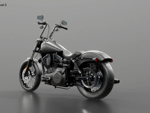Harley-Davidson Street Bob 3D Model