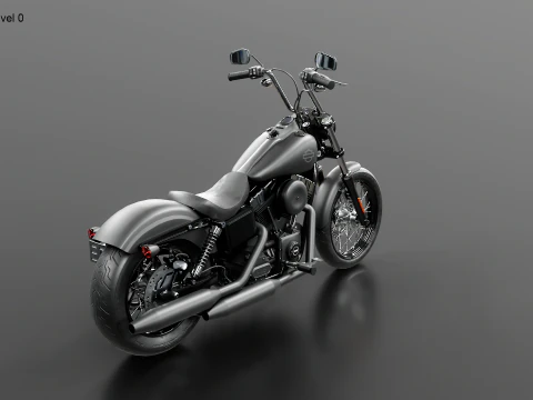 Harley-Davidson Street Bob 3D Model