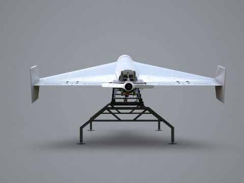 GERAN-2 Drohne mit Startrampe 3D Modell