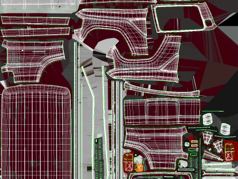 Toyota Land Cruiser J60 invecchiato e roulotte da campeggio classica Modello 3D