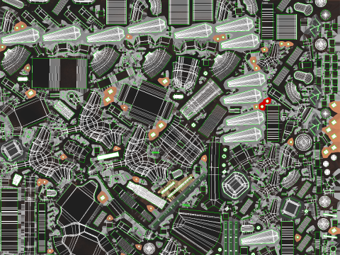 भविष्यवादी सैन्य हमला ड्रोन 3D मॉडल