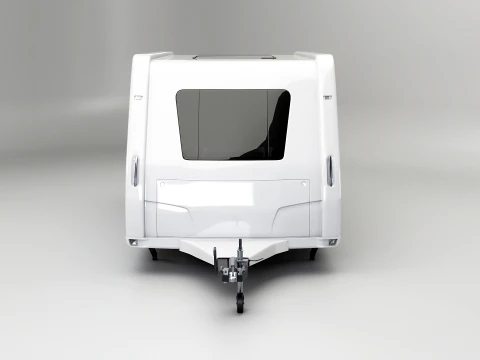 European Camping Caravan 3D Model