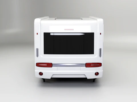 European Camping Caravan 3D Model