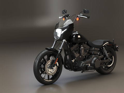 Стиль Harley-Davidson Dyna SOA 3D Модель