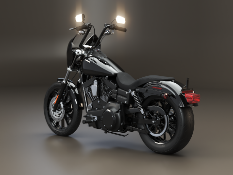 Harley-Davidson Dyna SOA Style 3D Model