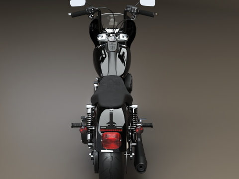 Harley-Davidson Dyna SOA Style 3D Model