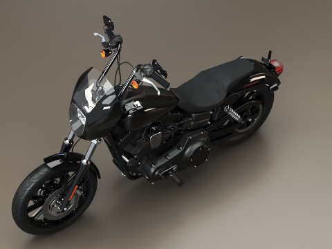 Harley-Davidson Dyna SOA Style 3D Model