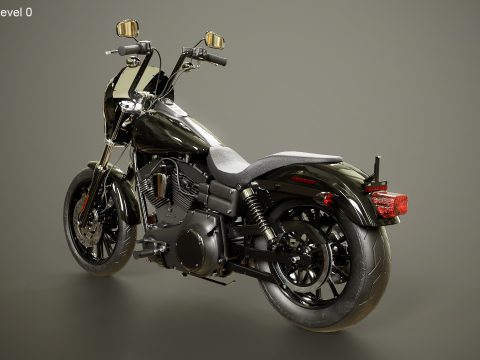Harley-Davidson Dyna SOA Style 3D Model