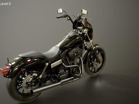 Harley-Davidson Dyna SOA Style 3D Model