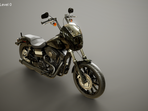 Harley-Davidson Dyna SOA Style 3D Model