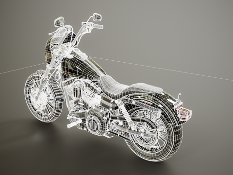 Harley-Davidson Dyna SOA Style 3D Model