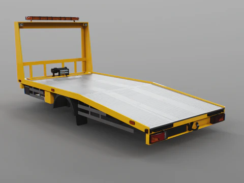 Автомобільний транспортер бортовий евакуатор кузов 3D Модель
