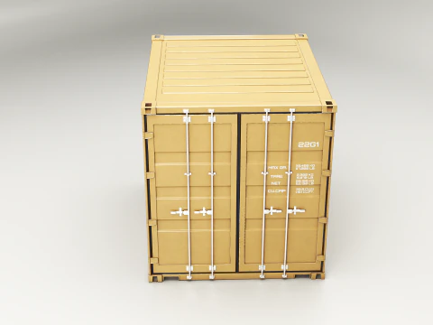 Intermodal Shipping Container 10-foot-long 3D Model