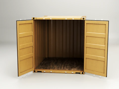 Intermodal Shipping Container 10-foot-long 3D Model
