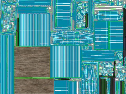 Container di spedizione intermodale lungo 10 piedi Blu Modello 3D