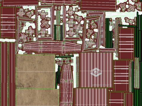 Intermodal Shipping Container 20-foot-long - Red 3D Model