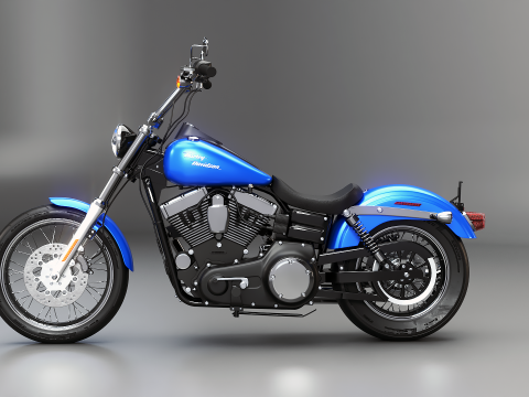Harley-Davidson FXDBI Dyna Street Bob 2006 р 3D Модель