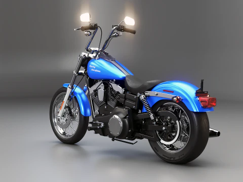 Harley-Davidson FXDBI Dyna Street Bob 2006 3D Model