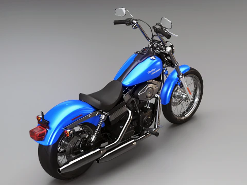 Harley-Davidson FXDBI Dyna Street Bob 2006 3D Model