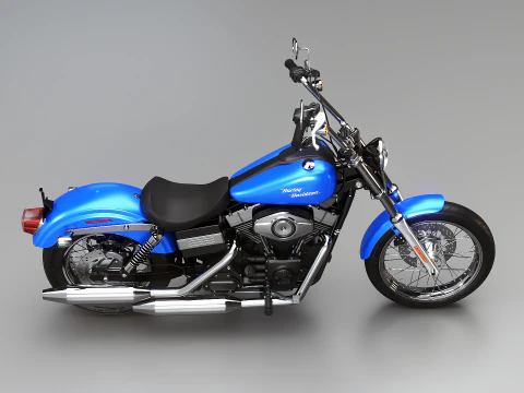 Harley-Davidson FXDBI Dyna Street Bob 2006 3D Model