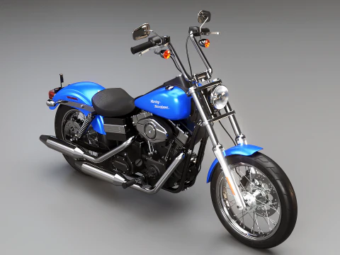 Harley-Davidson FXDBI Dyna Street Bob 2006 3D Model