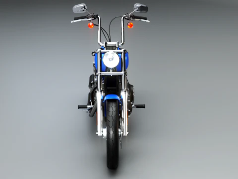 Harley-Davidson FXDBI Dyna Street Bob 2006 3D Model