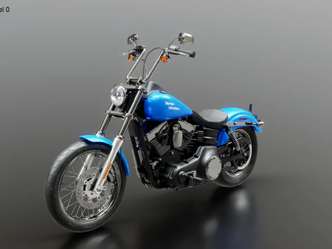 Harley-Davidson FXDBI Dyna Street Bob 2006 3D Model