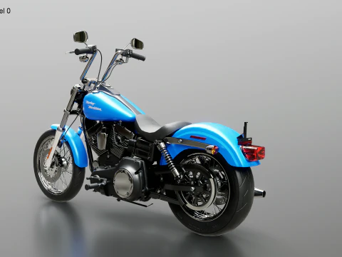 Harley-Davidson FXDBI Dyna Street Bob 2006 3D Model