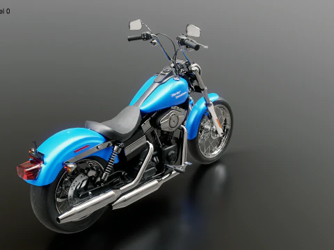 Harley-Davidson FXDBI Dyna Street Bob 2006 3D Model
