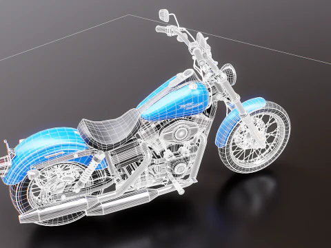Harley-Davidson FXDBI Dyna Street Bob 2006 3D Model