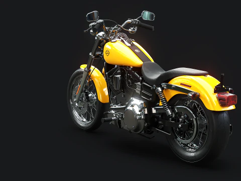 Harley-Davidson FXDC I Dyna Super Glide Custom 3D Model