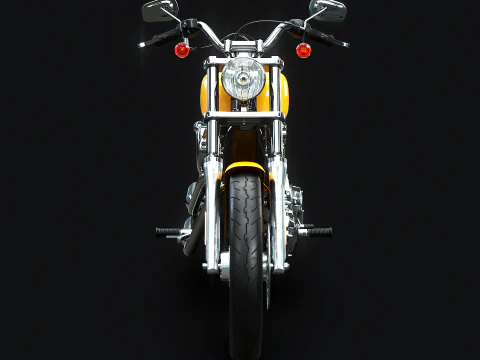 Harley-Davidson FXDC I Dyna Super Glide Custom 3D Model