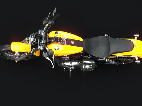 Harley-Davidson FXDC I Dyna Super Glide Custom 3D Model