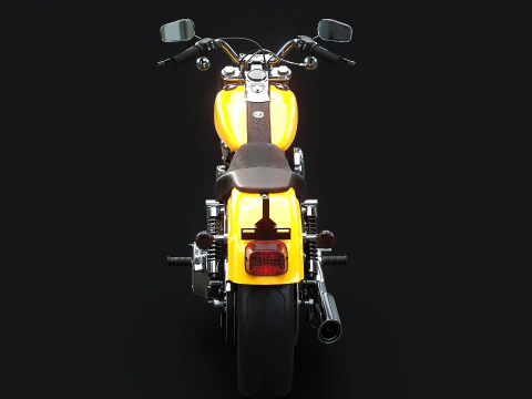 Harley-Davidson FXDC I Dyna Super Glide Custom 3D Model