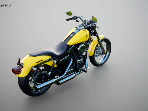 Harley-Davidson FXDC I Dyna Super Glide Custom 3D Model