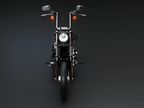 Motocicleta Harley-Davidson Street Bob 2017 Modelo 3D
