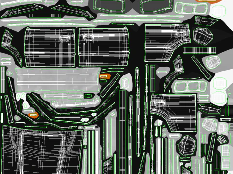 丰田陆地巡洋舰 J60 和经典露营房车 3D 模型