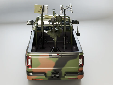 Camioneta anti drones Modelo 3D