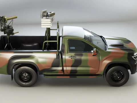 Camioneta anti drones Modelo 3D